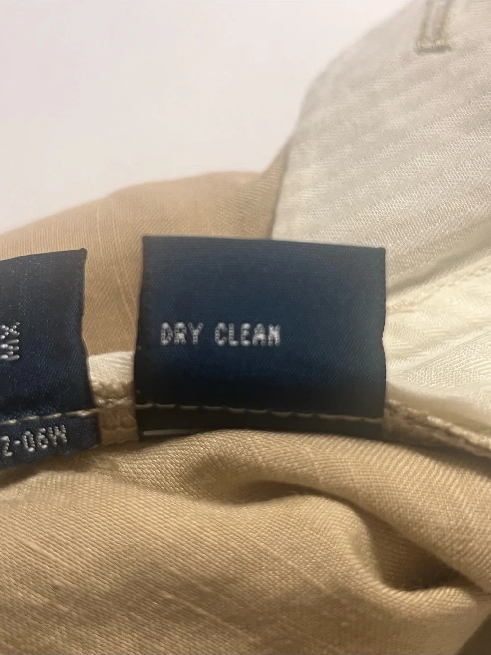 Polo Ralph Lauren Linen Silk Trousers Tan Beige Mens Sz 36x32 Measures 36x28.5
